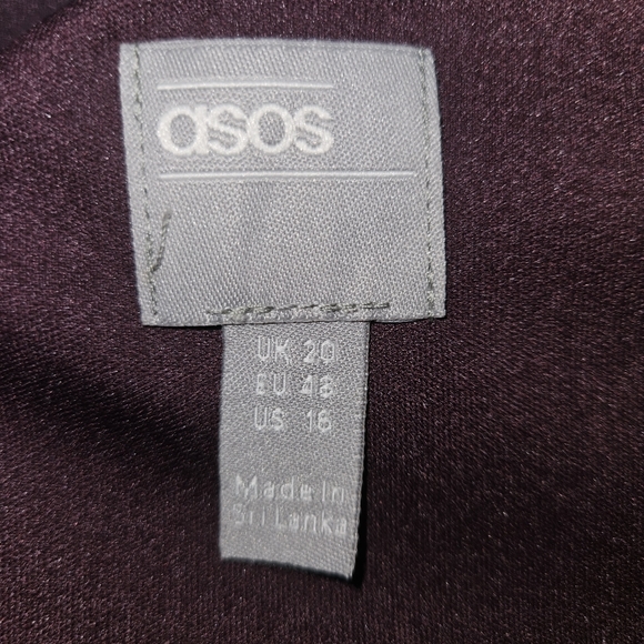 ASOS Design One Shoulder Tucked Peplum Pencil Midi Dress - Picture 4 of 5